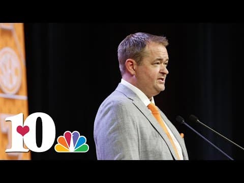 Tennessee football head coach Josh Heupel speaks ahead of football season on media day