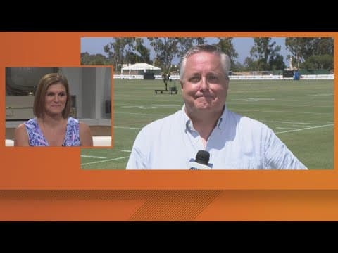 Sports Director Doug Mouton says goodbye to Leslie Spoon