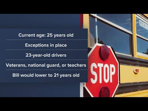 Tennessee lawmakers look at bill to lower school bus driver age