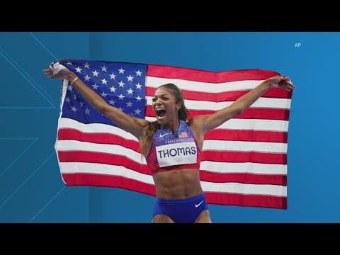 US Olympian Gabby Thomas talks winning gold in Paris