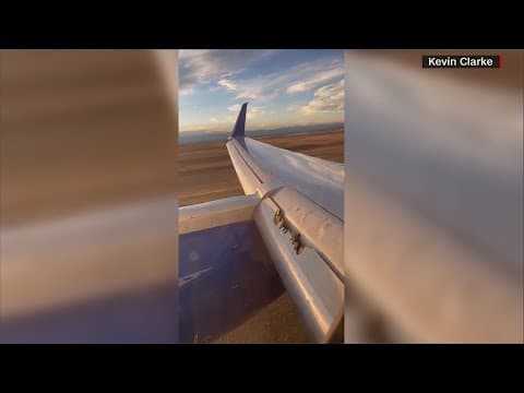 Damage to wing forces United Airlines flight to make emergency landing in Denver