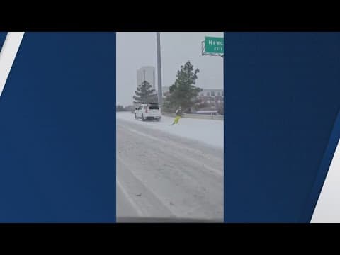 Houston snow day highlights: Most creative, most daring and best wipeouts while sledding and skiing