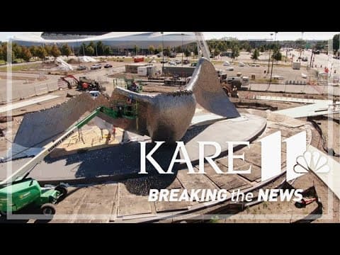 Loon sculpture takes flight as part of United Village project