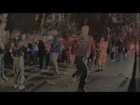 NOPD searching for man hitting cyber truck during Lundi Gras in New Orleans