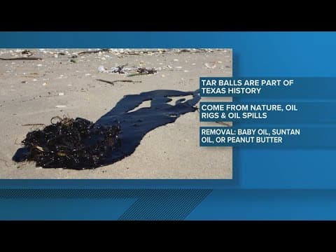 What are Texas tar balls and why are they on the beach?