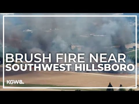 Fire near southwest Hillsboro in western Washington County