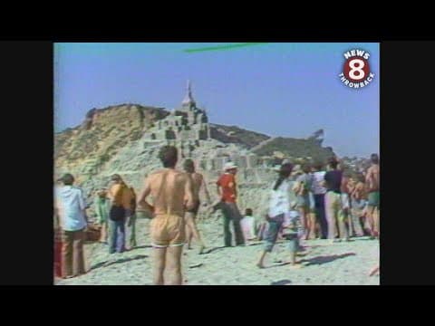 Amazing sand castle at Del Mar 1977