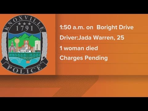 Woman dead after car crash near Whittle Springs, driver faces vehicular homicide charges