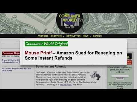 Amazon sued over refund reversals