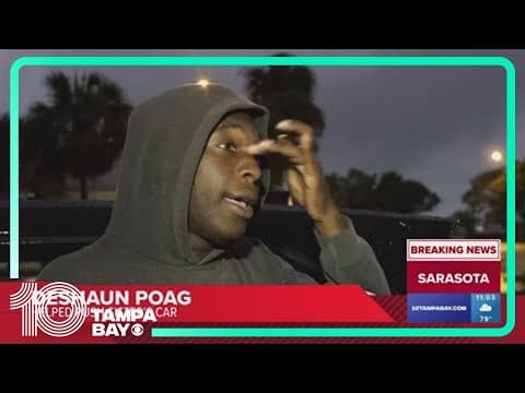 Flash flooding hits Sarasota roadways, stranding cars and entering buildings