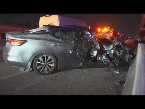 Wrong-way driver causes rollover crash on Gulf Freeway, police say