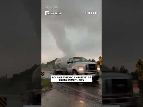 Possible tornado seen in eastern Burnet County, Texas
