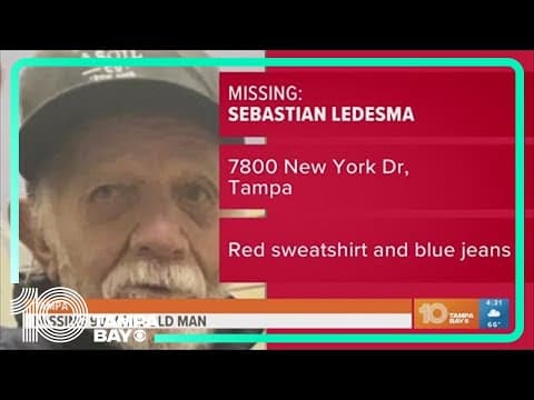 90-year-old man missing in Tampa