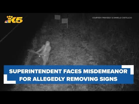 North Kitsap superintendent faces misdemeanor for allegedly removing campaign signs