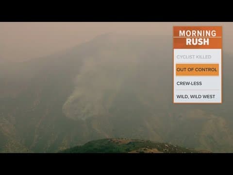 Wildfire burns out of control in Southern California