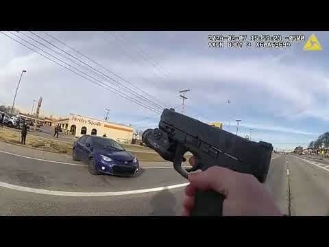 Bodycam footage shows Columbus sergeant getting hit by stolen vehicle, firing shots at suspect