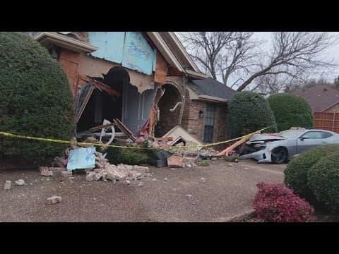 Car crashes into Mesquite veteran’s home, narrowly missing tenant