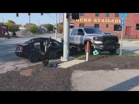 Hit-and-run crash in downtown Indy injures 3 people, 1 critically