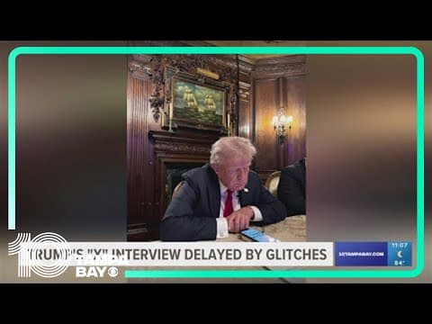 Trump has glitchy chat with X's Elon Musk, blames assassination attempt on 'lack of coordination'