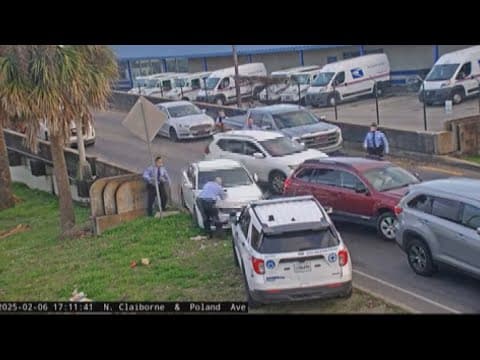 Police release video of officers firing at stolen Kia that nearly struck officer