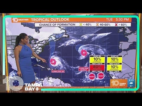 Tracking the Tropics: Hurricanes Lee and Margot still in the Atlantic