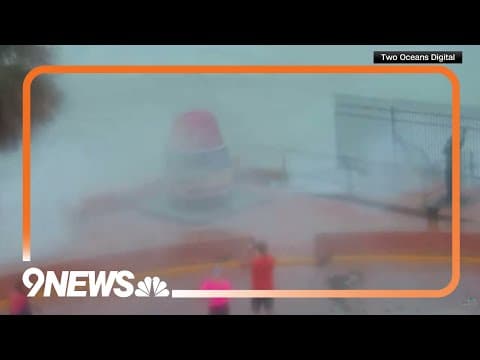 Hurricane Milton: Southernmost Point shows stormy seas