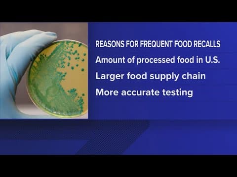 Reasons for frequent food recalls lately