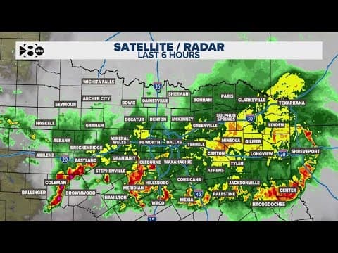 DFW Weather: Storms begin to move out of North Texas, more rain on the way