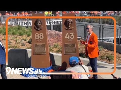 Odoms, Foley immortalized in Broncos' lore with Ring of Fame pillars