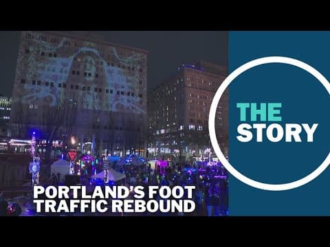 Winter events mark a rebound for downtown Portland foot traffic, data shows