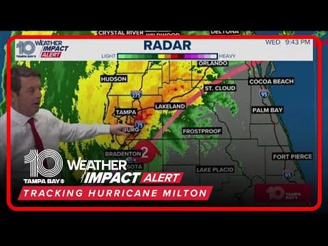 Hurricane Milton drops to Category 2 strength (10:30 p.m. Wednesday, Oct. 9)