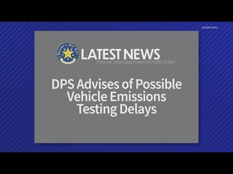 DPS reports delays in emissions testing