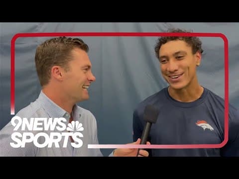 Broncos wide receiver Josh Reynolds after practice on Greenbrier’s indoor tennis, pickleball courts