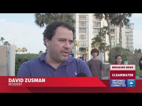 Clearwater Beach condo evacuated after cracks found in pillar under building