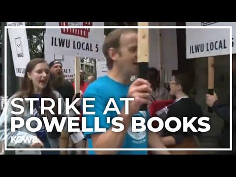 Employees of Powell’s Books stage one-day strike on Labor Day