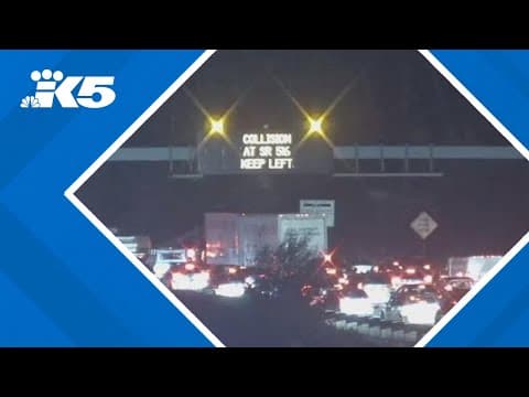 4 lanes of I-5 North shut down in Kent due to motorcycle crash