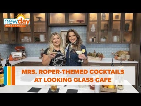 Mrs. Roper-themed cocktails at Looking Glass Café - New Day NW