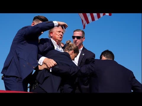 BREAKING NEWS: Former president Donald Trump whisked off stage as shots ring out at rally