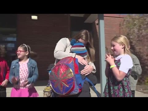 Maine boy battling brain cancer gets special welcome back to school | Get Uplifted