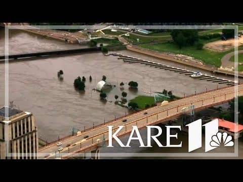 WATCH: Flying over the flooded Mississippi, Minnesota Rivers