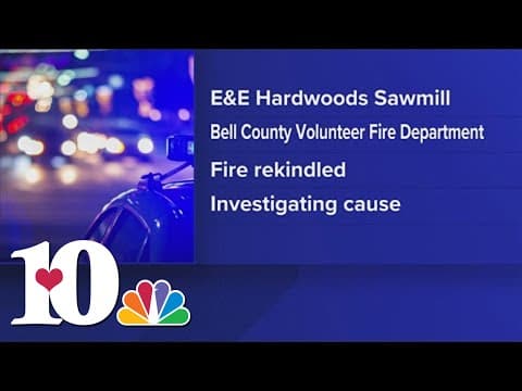 Authorities investigating after early morning fire destroys Bell County sawmill