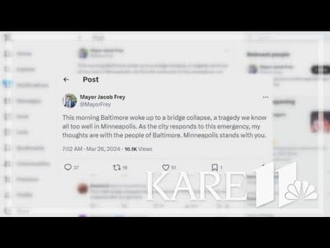 Minneapolis Mayor Frey tweets support for Baltimore following bridge collapse