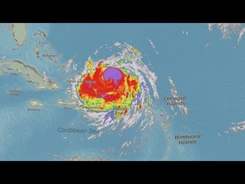 Category 3 Hurricane Erin passes north of Puerto Rico with 130 mph winds