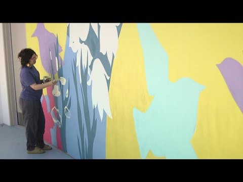 Former mental health patient paints a mural of hope