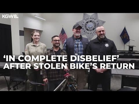 Bike stolen from Marine Corps veteran returned after heartfelt reunion