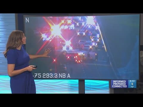 Traffic building on I-75 in Hernando County after crash