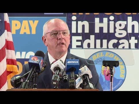 Gov. Edwards delivers farewell address