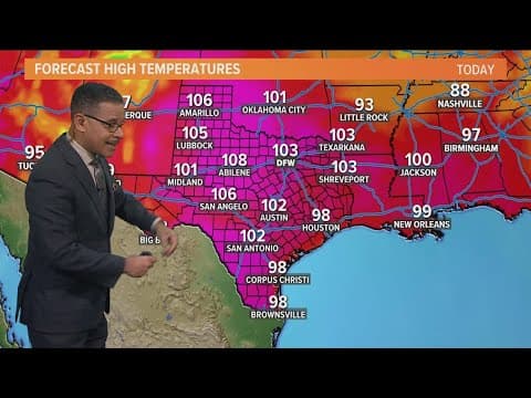DFW Weather: Temperatures heat up as kids head back to school