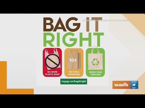 Prince George's County is spreading the word about their new legislation prohibiting plastic bags in