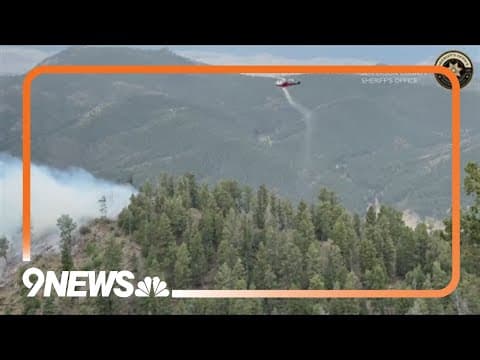 Lightning caused wildfire on Riley Peak in Jefferson County